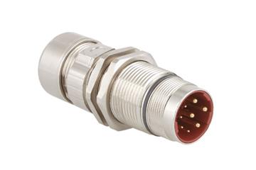 Standard connector, series B, M23 coupling with central attachment, incl. contacts