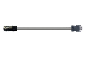 readycable® encoder cable suitable for Mitsubishi Electric MR-J3ENSCBL-xxx-H, base cable, PUR 10 x d