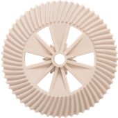 3D printed gears made of polymer
