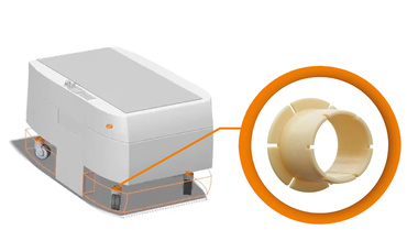 Plain bearings in AGVs