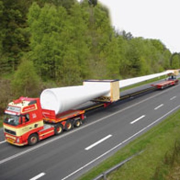 application with extendable heavy load transporter