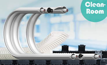 Energy chains for cleanroom applications