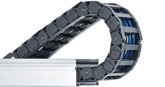 crane cable and cable chain system