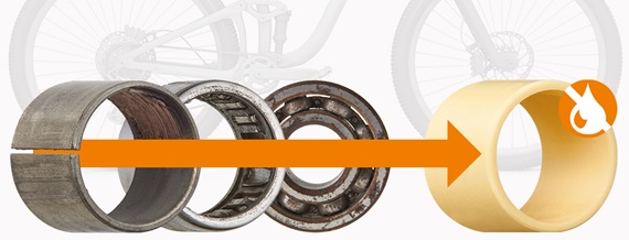 Metal plain bearings, needle roller bearings and ball bearings vs iglidur plain bearings