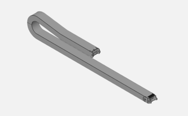 3D CAD models for long travels cable chains