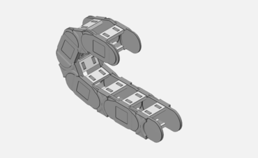 3D CAD models for linear movements cable chain