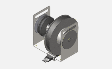 3D CAD model for vertical movement cable chain