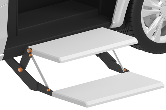 Step with iglidur plain bearings