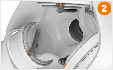 Plain bearing in the blade-angle adjusting system